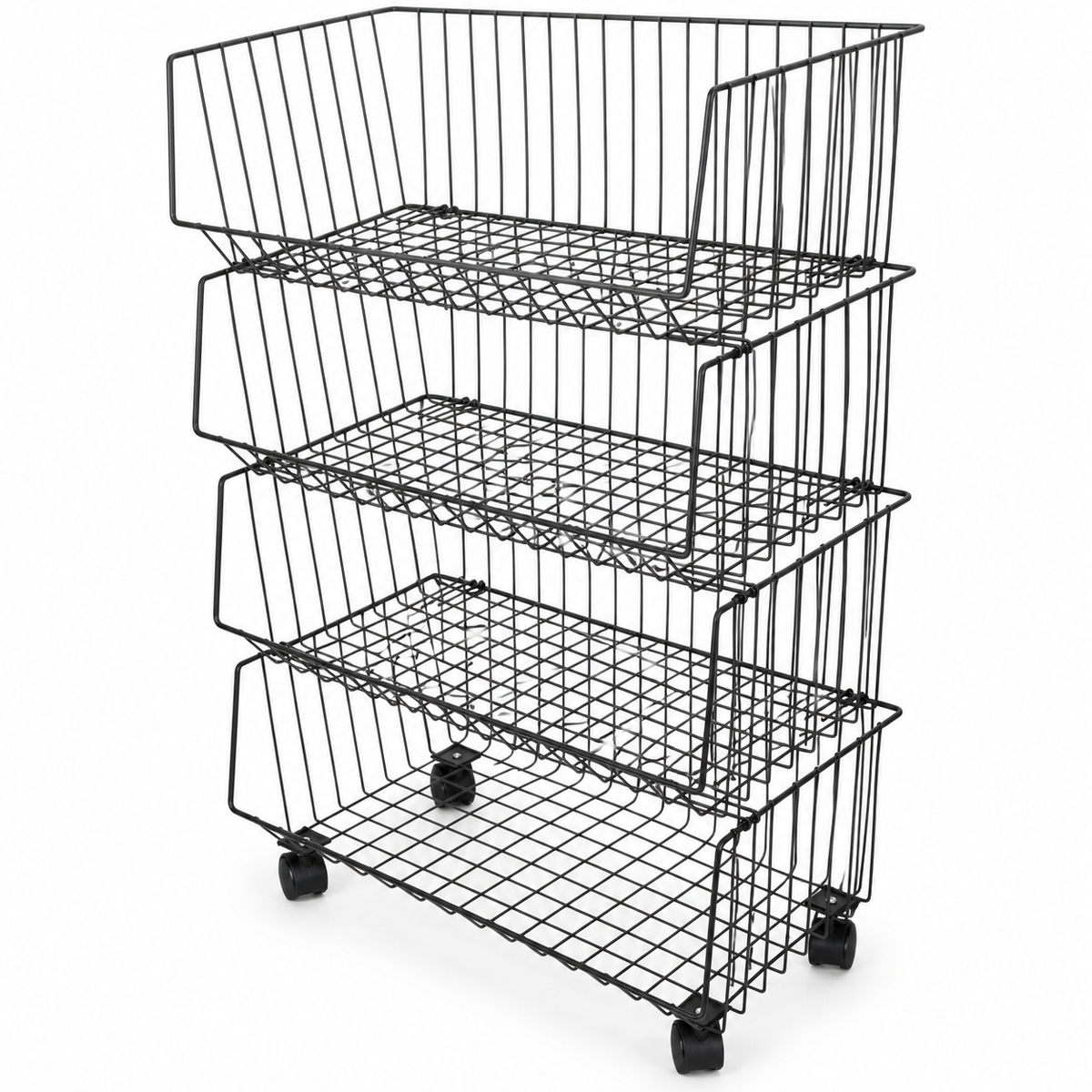 🥬 Produce Rack | Metal Kitchen | Cook's Gift | Four-Tier Organizer