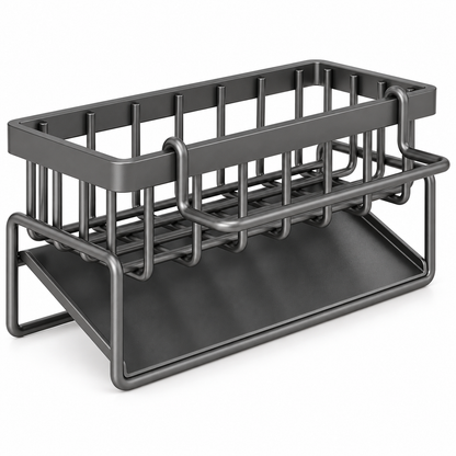 🧽 Sink Caddy | Metal Kitchen Storage | Space-Saving Organizer