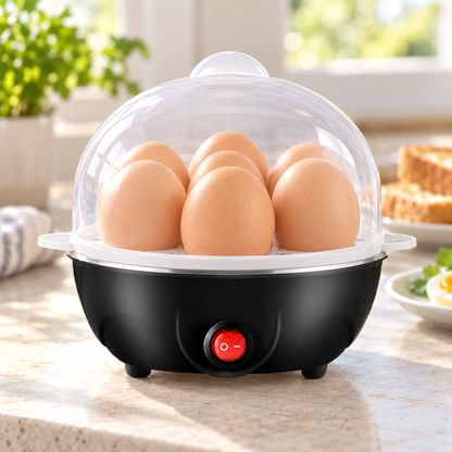 🥚 Egg Cooker | Plastic Breakfast Prep | Family-Friendly Compact Design