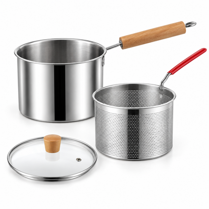 🍳 Deep Fryer | Stainless Steel Cooking | Home Chef's Kitchen Essential