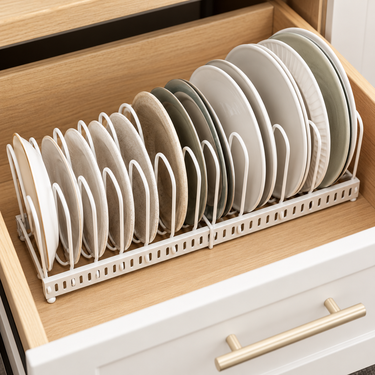 🍽️ Plate Rack | Metal Kitchen Storage | Gift-Worthy Minimalist Design