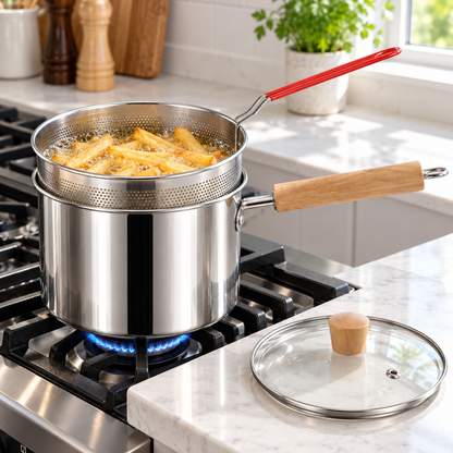 🍳 Deep Fryer | Stainless Steel Cooking | Home Chef's Kitchen Essential