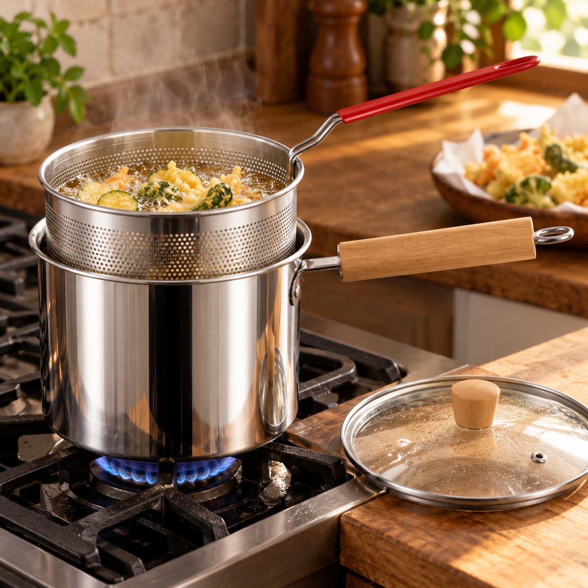 🍳 Deep Fryer | Stainless Steel Cooking | Home Chef's Kitchen Essential