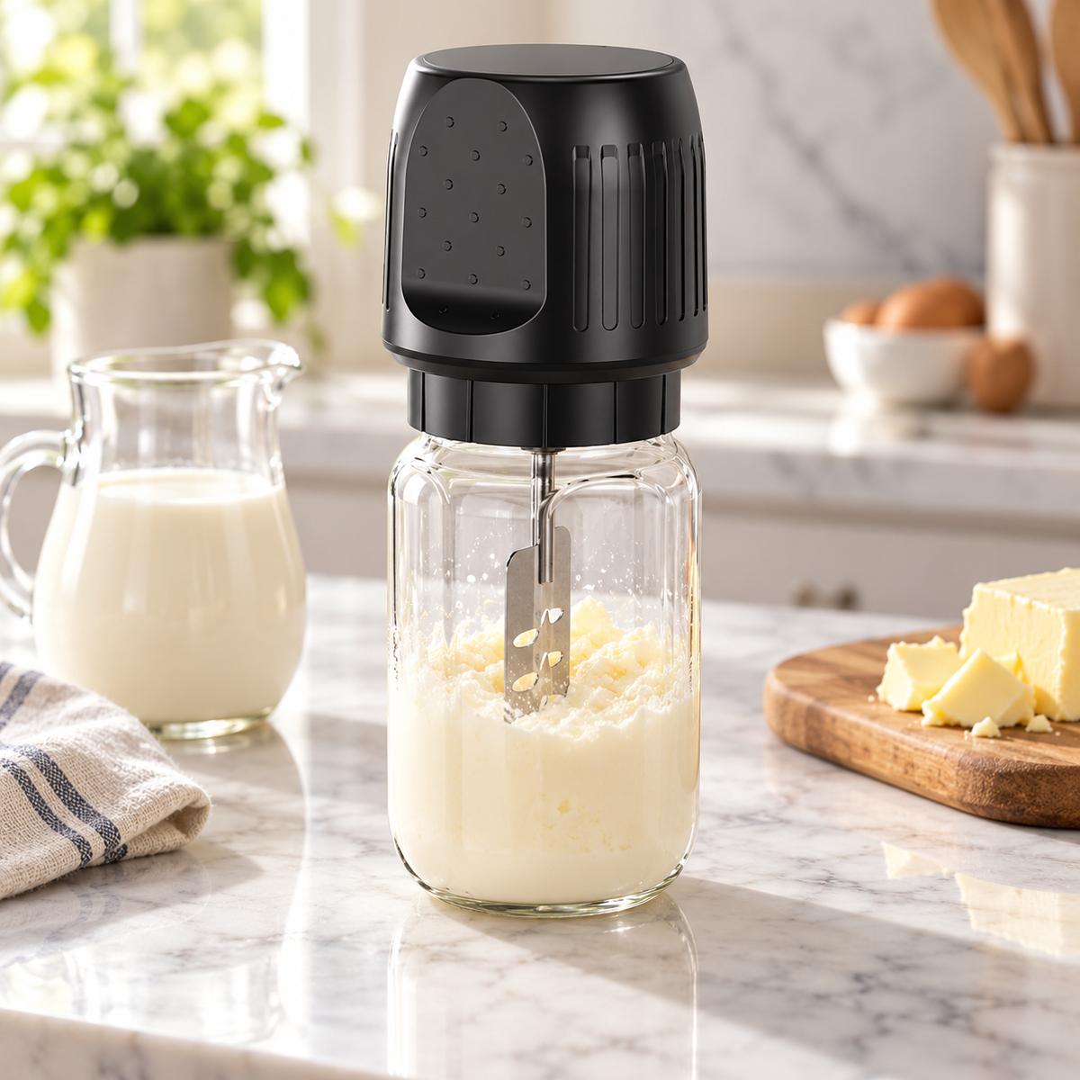 🧈 Butter Mixer | Clear Container | Baker Gift | Sleek Design