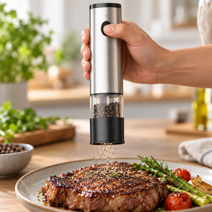 ⚡ Grinder | Stainless Steel Cooking | Chef Gift, Sleek Design