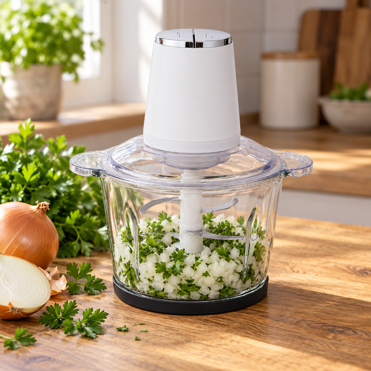 🍽️ Food Chopper | Glass Bowl Prep | Home Chef Essential