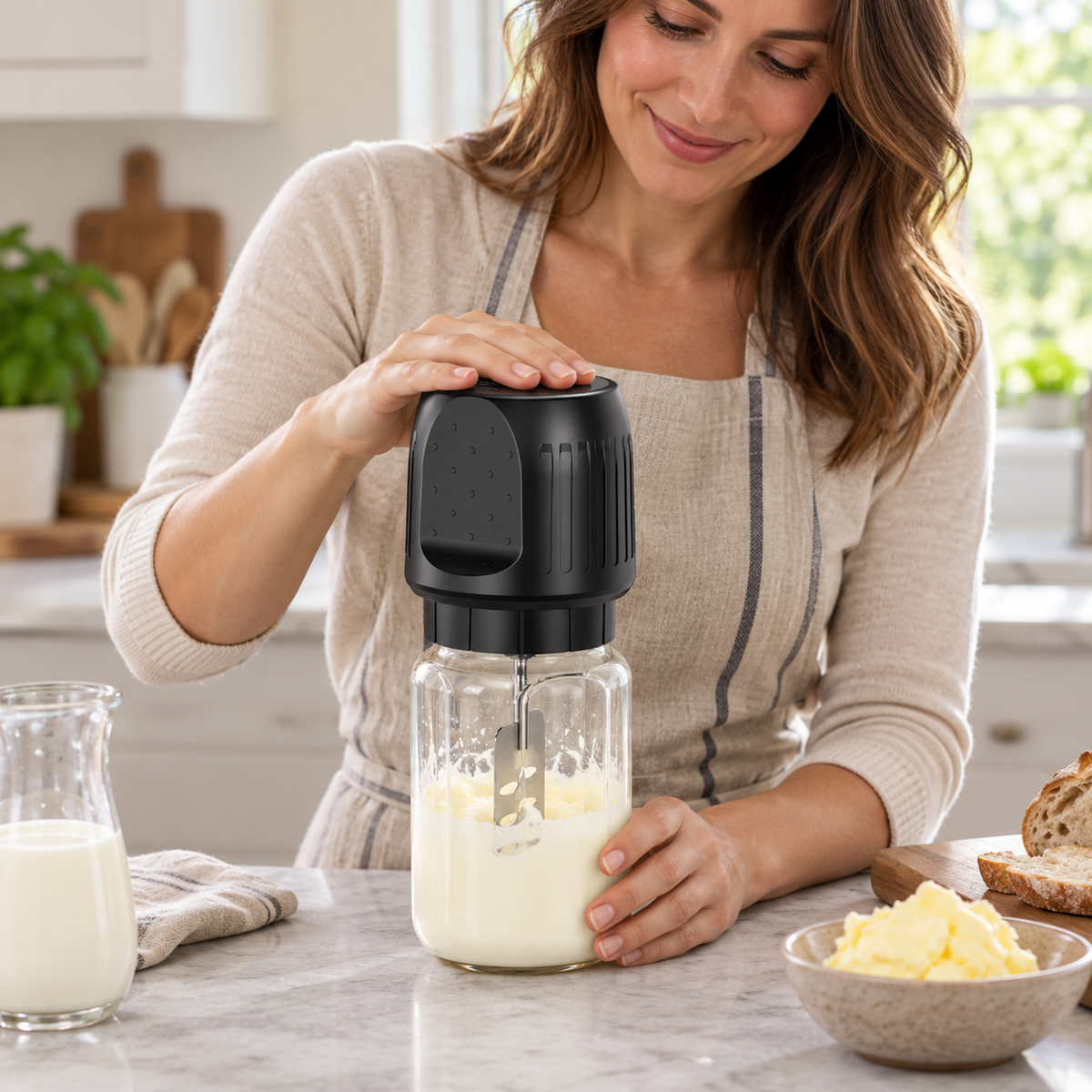 🧈 Butter Mixer | Clear Container | Baker Gift | Sleek Design