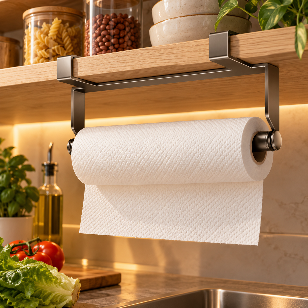 🧻 Paper Towel Holder | Metal Kitchen | Gift-Worthy Sleek Design