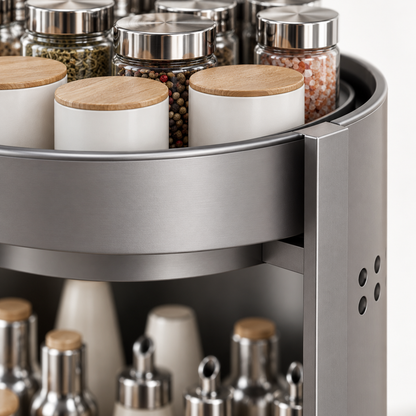 🌿 Spice Rack | Metal Kitchen | Cook's Gift | Dual-Tier Organizer