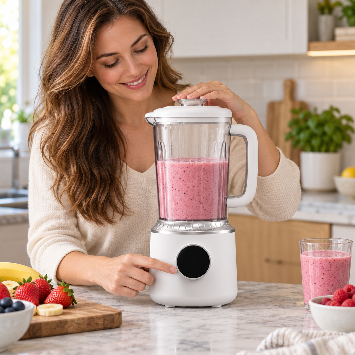 🥤 Blender | Clear Jar | Smoothie Prep | Home Chef Gift | Sleek Design