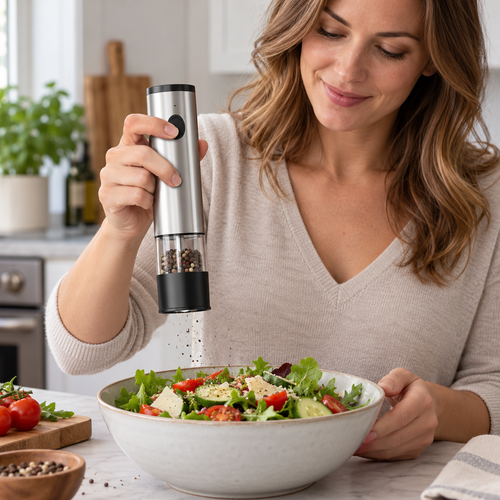 ⚡ Grinder | Stainless Steel Cooking | Chef Gift, Sleek Design