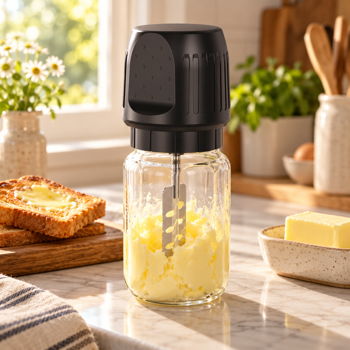 🧈 Butter Mixer | Clear Container | Baker Gift | Sleek Design